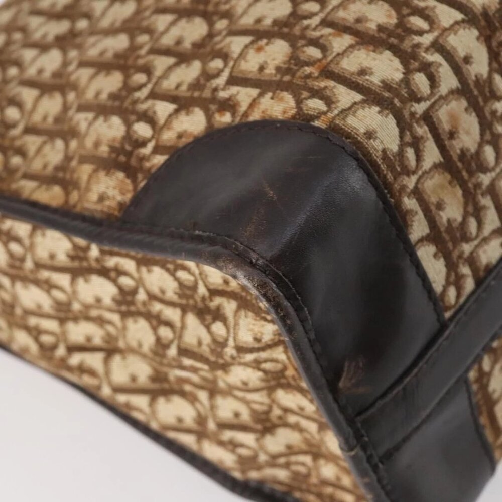 Christian Dior Trotter Canvas Boston Bag Brown - Picture 13 of 16